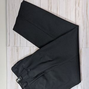 Zignone Super 120's Wool Dress Pant Made in Italy Black Size 33